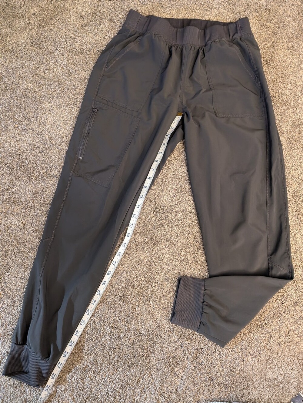 Women's Charcoal Allura By Cherokee Scrub Jogger Style Pants EUC Size M
